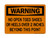 No Open Toed Shoes Or Heels Over 2 Inches Beyond This Point, OSHA Warning Sign (Part#: WAR1087)