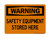 Safety Equipment Stored Here, OSHA Warning Sign (Part#: WAR1101)
