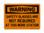 Safety Glasses Are Not Required At This Work Station, OSHA Warning Sign (Part#: WAR1103)