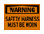 Safety Harness Must Be Worn, OSHA Warning Sign (Part#: WAR1110)