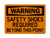 Safety Shoes Required Beyond This Point, OSHA Warning Sign (Part#: WAR1114)