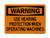 Use Hearing Protection When Operating Machines, OSHA Warning Sign (Part#: WAR1122)