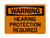 Hearing Protection Required, OSHA Warning Sign (Part#: WAR1124)