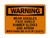 Wear Goggles, Face Shield, Rubber Gloves and Apron When Handling Acid Or Caustic, OSHA Warning Sign (Part#: WAR1128)