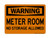 Meter Room No Storage Allowed, OSHA Warning Sign (Part#: WAR1150)