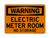 Electric Meter Room No Storage, Warning Sign