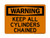 Keep All Cylinders Chained, OSHA Warning Sign (Part#: WAR1157)