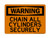 Chain All Cylinders Securely, OSHA Warning Sign (Part#: WAR1160)