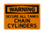 Secure All Tanks Chain Cylinders, OSHA Warning Sign (Part#: WAR1165)