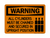 All Cylinders Must Be Chained And Secured In Upright Position (Tanks Symbol), Warning Sign