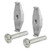 2-Pack 2"x 3/4" Tamper-Proof Bracket & Hardware Kit (Part#: TAMPER2)
