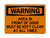 Area In Front Of Door Must Be Kept Clear At All Times, OSHA Warning Sign (Part#: WAR1175)