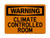 Climate Controlled Room, OSHA Warning Sign (Part#: WAR1178)