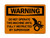 Do Not Operate This Machine Until Fully Instructed By Supervisor (Crush Hand Symbol), OSHA Warning Sign (Part#: WAR1190)