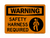 Safety Harness Required (Harness Symbol),  Warning Sign