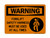 Forklift Safety Harness Must Be Used At All Times (Harness Symbol), OSHA Warning Sign (Part#: WAR1218)