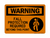 Fall Protection Required Beyond This Point (Harness Symbol), Warning Symbol