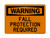 Fall Protection Must Be Worn, OSHA Warning Sign (Part#: WAR1229)