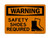Safety Shoes Required (PPE Symbol), OSHA Warning Sign (Part#: WAR1231)