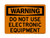 Do Not Use Electrical Equipment, OSHA Warning Sign (Part#: WAR1235)