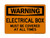 Electrical Box Must Be Covered At All Times, OSHA Warning Sign (Part#: WAR1237)