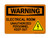 Electrical Room Unauthorized Personnel Keep Out (Electric Warning Symbol), OSHA Warning Sign (Part#: WAR1240)