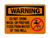 This Water Is Unsafe And Is Not To Be Used For Drinking Washing Or Cooking (No Water Symbol), OSHA Warning Sign (Part#: WAR1258)