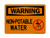Non-Potable Water (No Water Symbol), OSHA Warning Sign (Part#: WAR1260)