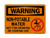 Non-Potable Water Not For Drinking Or Cooking Use (No Water Symbol), OSHA Warning Sign (Part#: WAR1264)