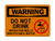 Do Not Drink Irrigation Wells Non-Potable Water (No Water Symbol), OSHA Warning Sign (Part#: WAR1265)