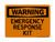 Emergency Response Kit, OSHA Warning Sign (Part#: WAR1294)