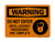 Do Not Enter Until Lockout Procedures Are Complete (Lock Symbol), OSHA Warning Sign (Part#: WAR1304)
