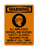 All Employees, Drivers, And Visitors: Safety Glasses Required To Be Worn At All Times No Entry Allowed Without Them(PPE Symbol), OSHA Warning Sign (Part#: WAR1309)