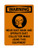 Wear Dust Mask And Operate Dust Collector When Using This Equipment(PPE Symbol), OSHA Warning Sign (Part#: WAR1315)