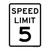 5 MPH Speed Limit Signs, mutcd compliant traffic control signs
