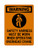 Safety Harness Must Be Worn When Operating Overhead Crane (PPE Symbol), OSHA Warning Sign (Part#: WAR1327)