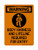 Body Harness And Lifeline Required For Entry (PPE Symbol), OSHA Warning Sign (Part#: WAR1328)