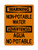Non-Potable Water English/Spanish, OSHA Warning Sign (Part#: WAR1339)