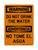 Do Not Drink The Water English/Spanish, Warning Sign