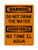 Do Not Drink The Water English/Spanish, OSHA Warning Sign (Part#: WAR1343)