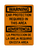 Ear Protection Required In This Area English/Spanish, Warning Sign