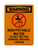 Non-Potable Water Do Not Use For Drinking, Washing, Cooking (No Water Symbol), Warning Sign