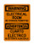 Electrical Room No Storage Permitted English/Spanish, OSHA Warning Sign (Part#: WAR1371)