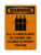 All Cylinders Must Be Chained And Secured In Upright Position (Chained Tanks Symbol), OSHA Warning Sign (Part#: WAR1374)