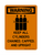 Keep All Cylinders Chained, Capped And Upright (Chained Tanks Symbol), Warning Sign
