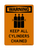 Keep All Cylinders Chained (Chained Tanks Symbol), Warning Sign