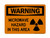 Microwave Hazard In This Area (Radiation Symbol), OSHA Warning Sign (Part#: WAR1395)