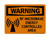 RF/Microwave Energy Controlled Area (Radiation Symbol), OSHA Warning Sign (Part#: WAR1398)