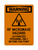 RF Microwave Hazard Authorized Personnel Only Beyond This Point (Radiation Symbol), Warning Sign