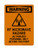 RF Microwave Hazard Authorized Personnel Only Beyond This Point (Radiation Symbol), OSHA Warning Sign (Part#: WAR1399)